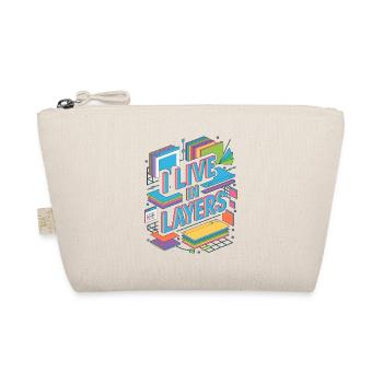 Graphic Designer I Live In Layers Visual Designer - Organic Pouch - nature - Front