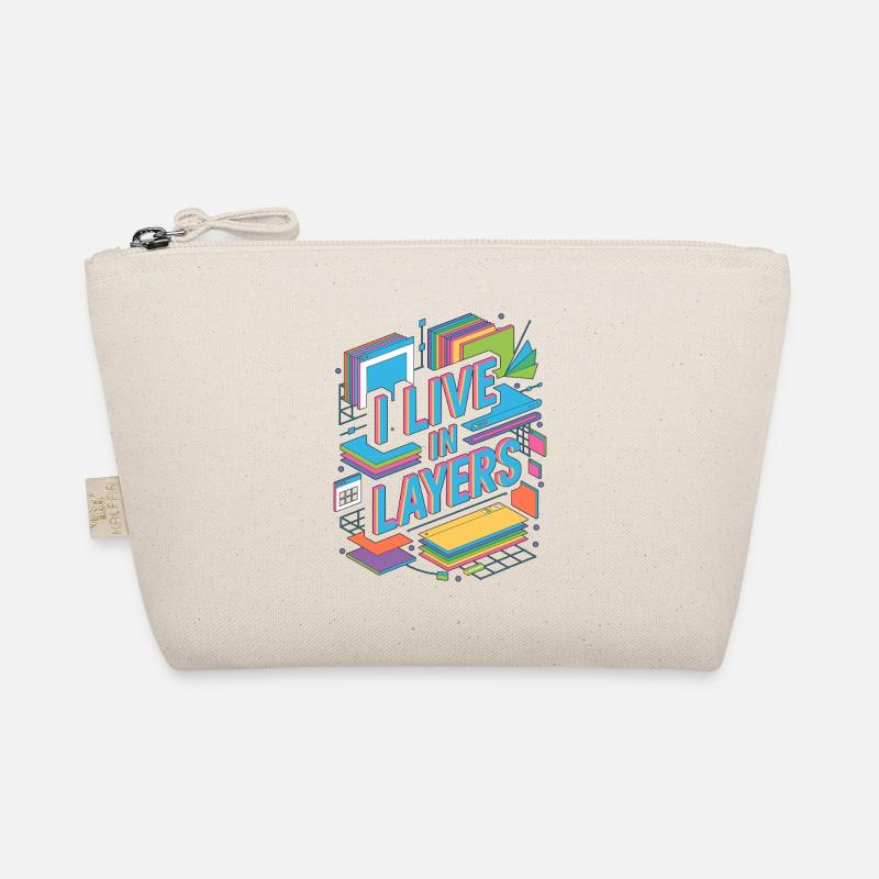 Graphic Designer I Live In Layers Visual Designer Organic Pouch