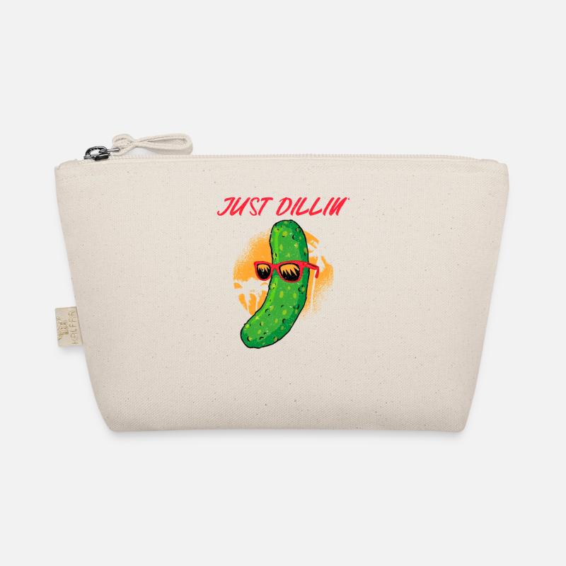 Just Dillin Coole Gurke Urlaub Chillen Vintage Bio-Täschchen