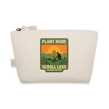 Plant More Scroll Less - Bio-Täschchen - Natur - Vorne