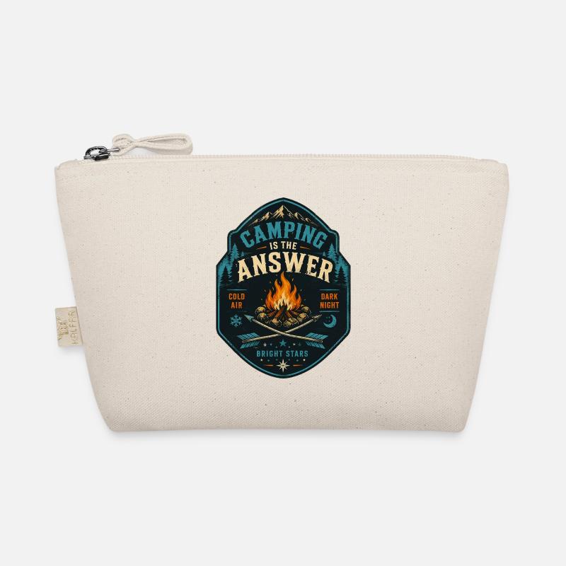 Le camping est la réponse au motif du feu de camp Trousse biologique