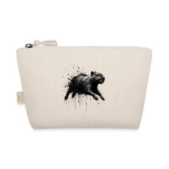 Capybara Splatter Illustration - Bio-Täschchen - Natur - Vorne
