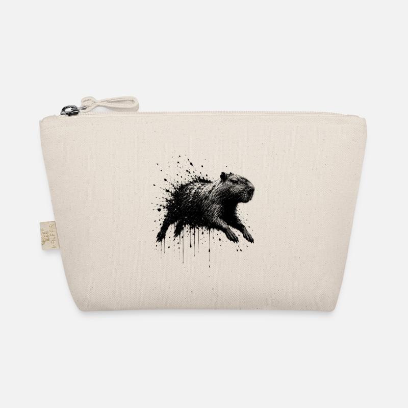 Illustration de projections de capybara - Trousse biologique - nature
