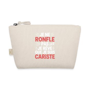 Je Ne Ronfle Pas Cariste Humour Cadeau Collègues - Trousse biologique - nature - Devant