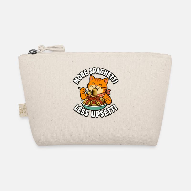 More spaghetti, less stress, cat spaghetti Organic Pouch