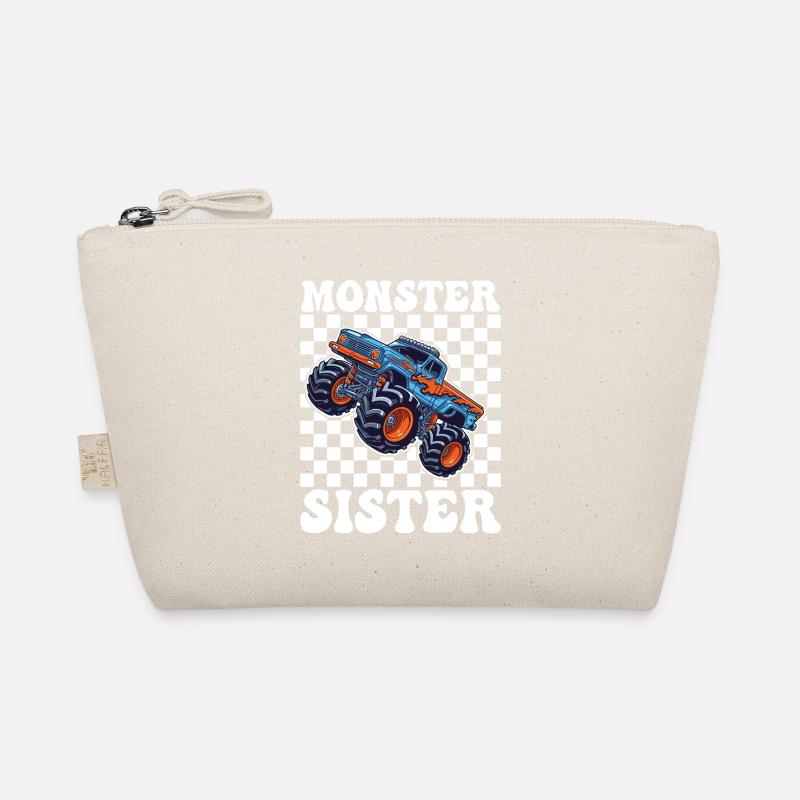 Monstertruck Schwester Motiv Bio-Täschchen