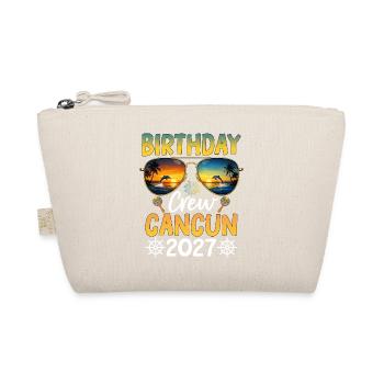 Birthday Crew Cancun 2027 - Organic Pouch - nature - Front