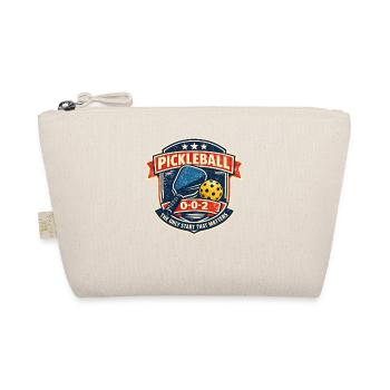 Pickleball Badge Vintage Start - Organic Pouch - nature - Front