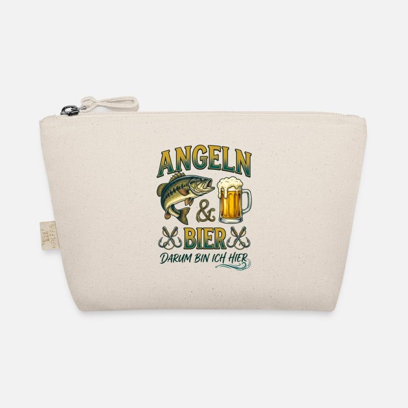 Angeln und Bier Darum Bin Ich Hier Barsch Bio-Täschchen
