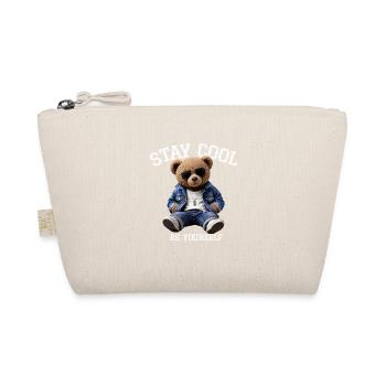 Stay Cool Be Yourself Teddy - Bio-Täschchen - Natur - Vorne