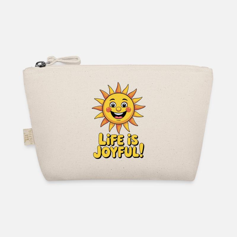 Yellow Sunny Joyful Sun Art Organic Pouch