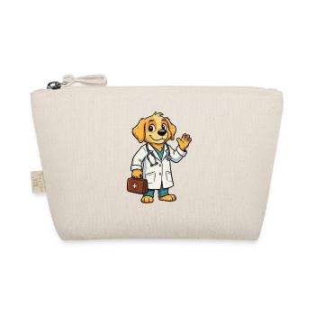 Veterinarian Dog Cartoon - Organic Pouch - nature - Front