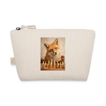 Fuchs spielt Schach - Bio-Täschchen - Natur - Vorne