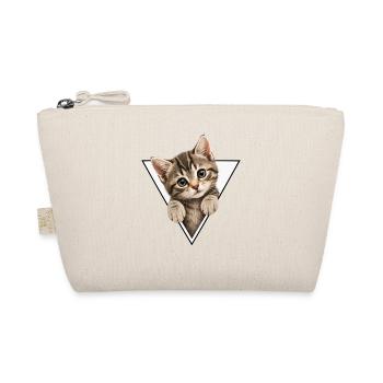 Kitten in the triangle - Organic Pouch - nature - Front