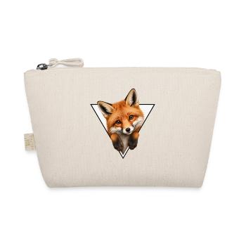 Fox in Triangle Illustration - Organic Pouch - nature - Front