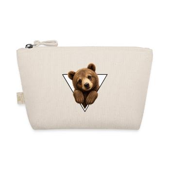 Bear cub in triangle - Organic Pouch - nature - Front