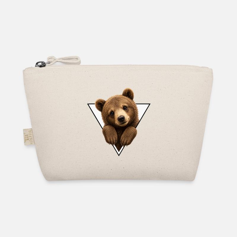 Bear cub in triangle Organic Pouch