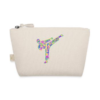 Taekwondo Martial Arts Colorful Men's Kids Karate - Organic Pouch - nature - Front