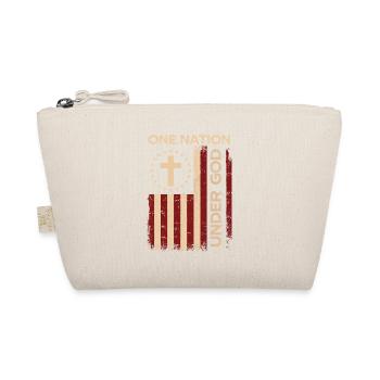 One Nation Under God USA Patriotic - Bio-Täschchen - Natur - Vorne
