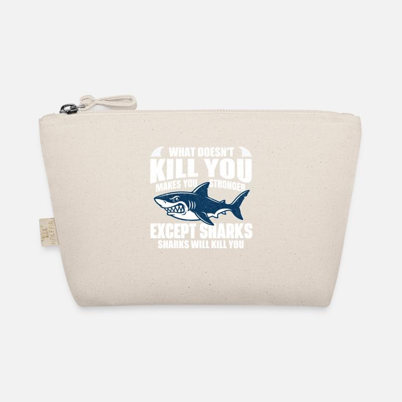 Sharks Will Kill You Funny Ocean Humor Organic Pouch