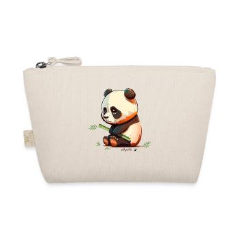 Panda triste avec panda triste en bambou - Trousse biologique - nature - Devant