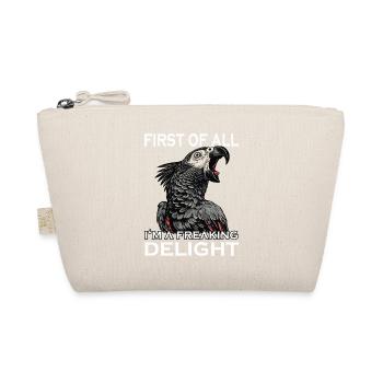 Sarcastic African grey parrot funny bird parrot - Organic Pouch - nature - Front