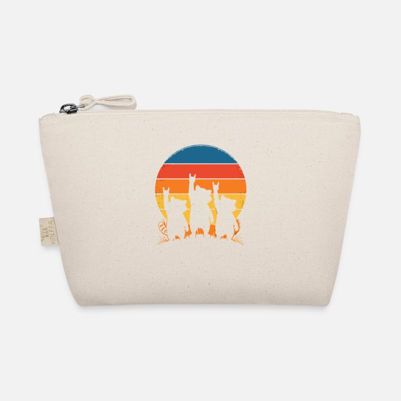 Sunset Dogs Silhouette Punk Organic Pouch