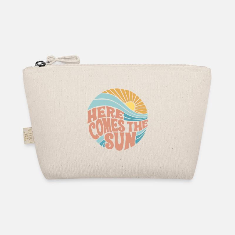 Sunrise Wave Letters Circle Organic Pouch