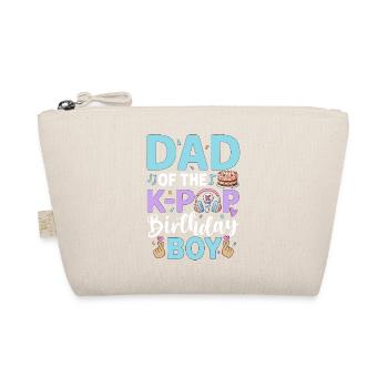 Dad of The K-Pop Birthday Boy - Organic Pouch - nature - Front