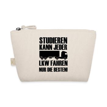 Studieren kann jeder LKW fahren nur die besten  - Bio-Täschchen - Natur - Vorne