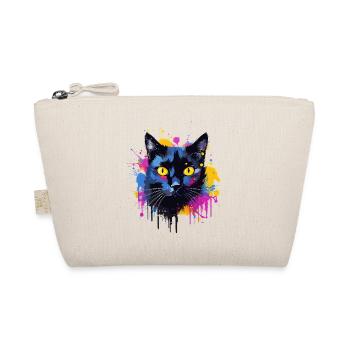 Bunte Bombay-Katzengesicht-Splash-Kunst - Bio-Täschchen - Natur - Vorne