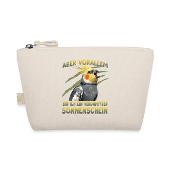 Nymphensittich Vogelhalter exotischer Papagei - Bio-Täschchen - Natur - Vorne