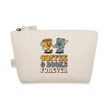 Coffee Books Good Moods Retro Bookworm - Organic Pouch - nature - Front