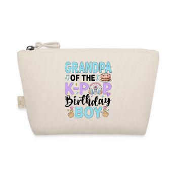 Grandpa of The K-Pop Birthday Boy - Organic Pouch - nature - Front