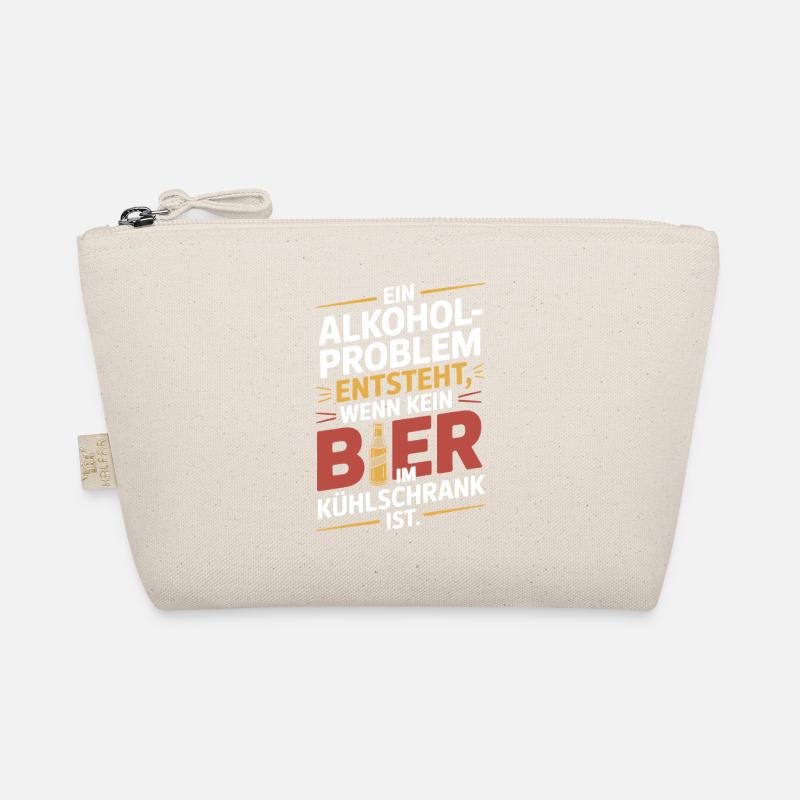 Bier Spruch Alkohol Problem Männerabend JGA Herren Bio-Täschchen