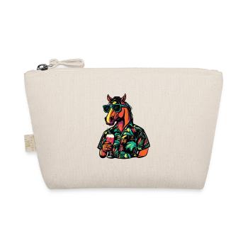 Horse Comic Summer - Organic Pouch - nature - Front