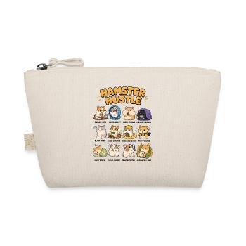 Hamster Hustle Funny Hamster Life Work Humor - Organic Pouch - nature - Front
