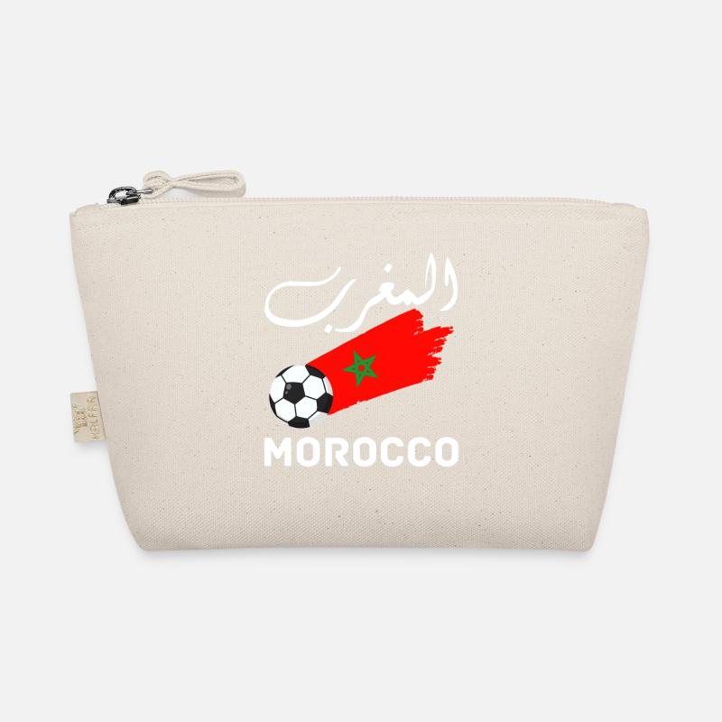 Morocco Graphic Funny Morocco Nation Flag Morocco Organic Pouch