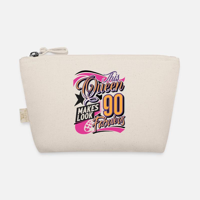 90th Birthday Queen Organic Pouch