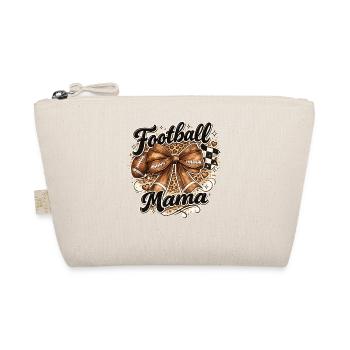 Football Mom Bow Leopard Mother's Day Sports - Organic Pouch - nature - Front