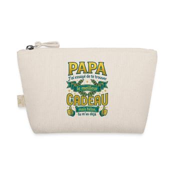 Papa Meilleur Cadeau C'est Moi Humour - Trousse biologique - nature - Devant