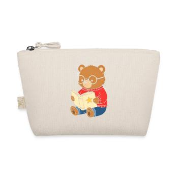 Little bear reads star book - Organic Pouch - nature - Front