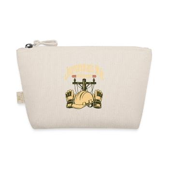 Proud Journeyman's Wife Lineman Spouse Design - Organic Pouch - nature - Front
