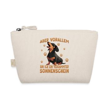 Dachshund Kurzhaardackel Wiener Dog Teckel Dackel - Bio-Täschchen - Natur - Vorne
