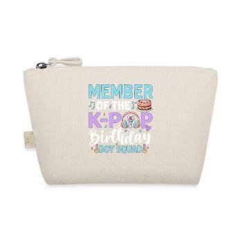 Member Of The K-Pop Birthday Boy Crew - Bio-Täschchen - Natur - Vorne