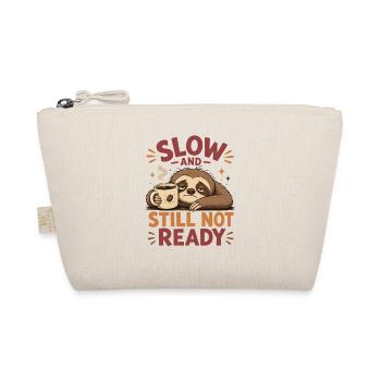 Sloth Coffee Slow Not Ready Shirt - Organic Pouch - nature - Front