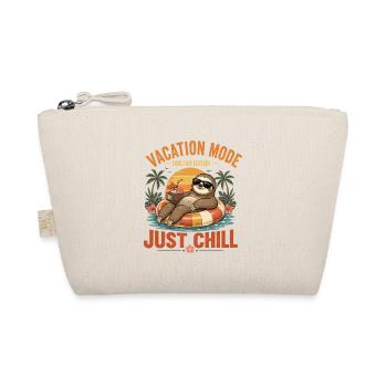 Faultier Vacation Mode Just Chill Shirt - Bio-Täschchen - Natur - Vorne