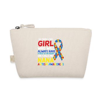 Nana Autism Awareness Ribbon Quote - Organic Pouch - nature - Front