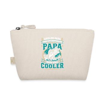 Angler Papa – Viel Cooler Vater - Bio-Täschchen - Natur - Vorne