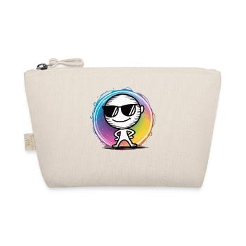 Cooles T-Shirt mit Sonnenbrille - Pop Art Geschenk - Bio-Täschchen - Natur - Vorne
